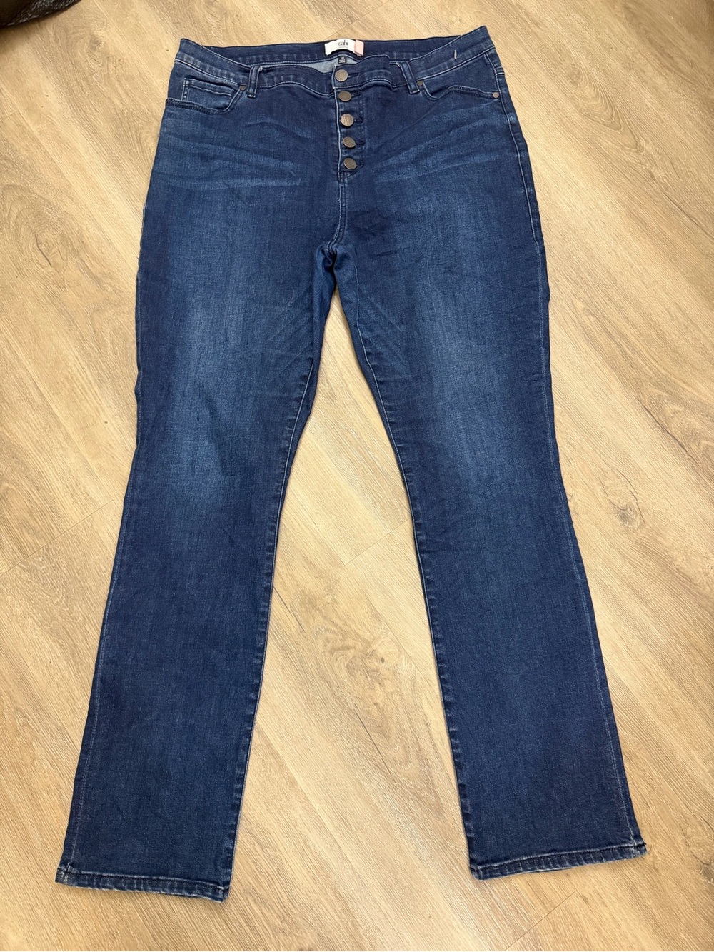 Cabi Button Fly Straight Leg Jeans Women’s 16 0319